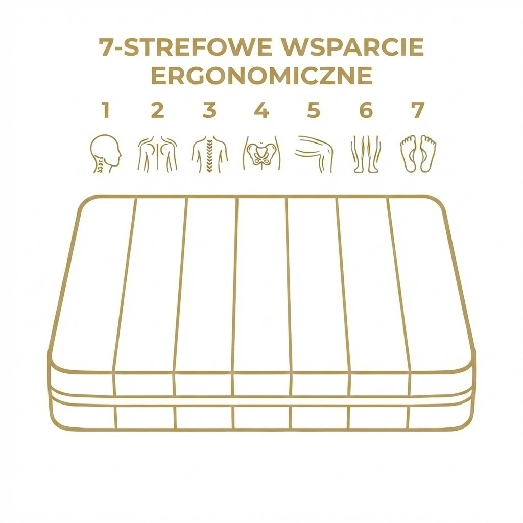 7 stref wsparcia materaca