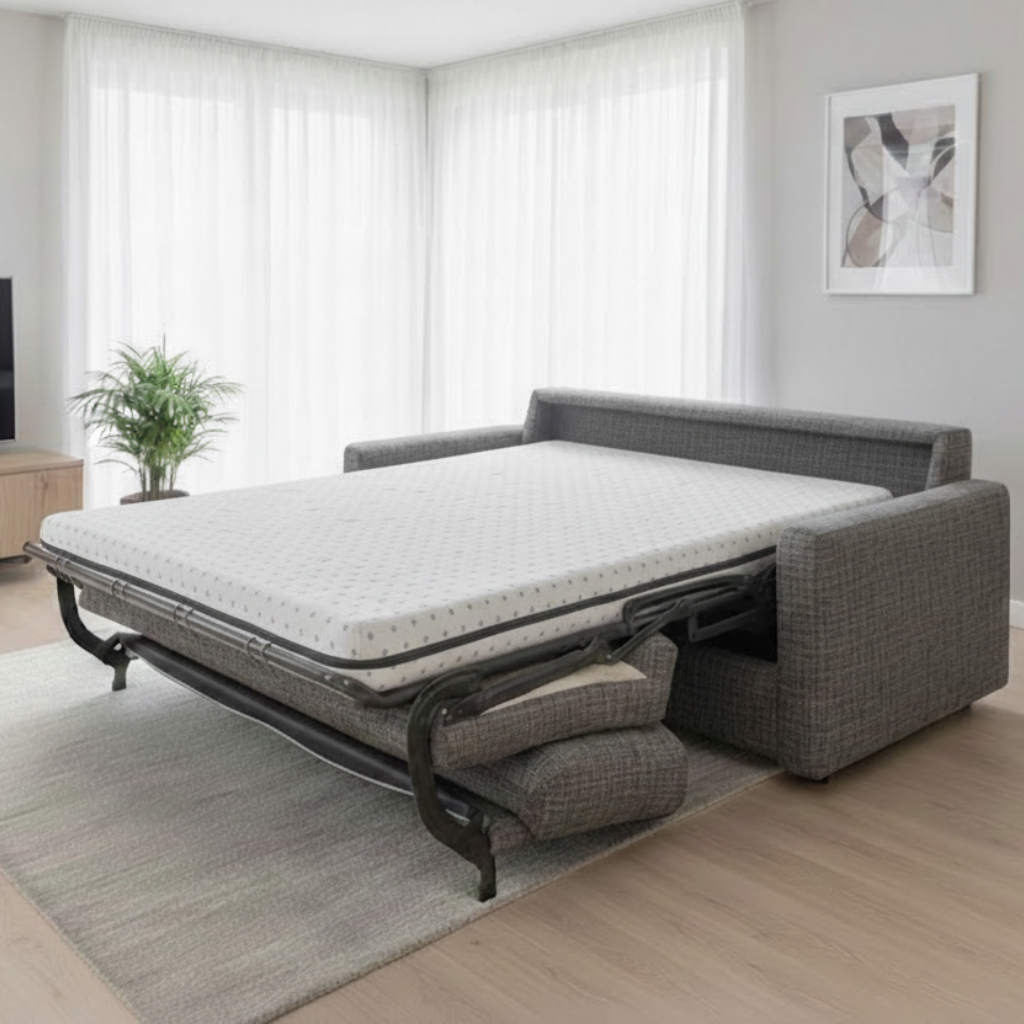 Materac Ignifugo Bianco na łóżku