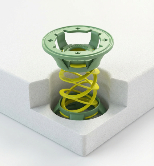 Umieszczone bezpośrednio w piance