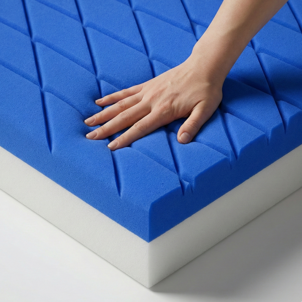 Przekrój materaca – dwie pianki