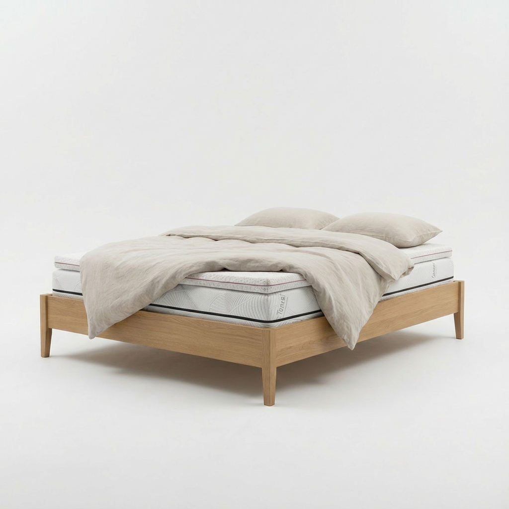 Topper Breeze na materacu w sypialni